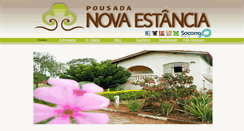 Desktop Screenshot of pousadanovaestancia.com.br