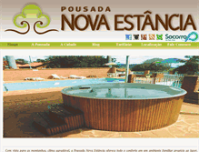 Tablet Screenshot of pousadanovaestancia.com.br